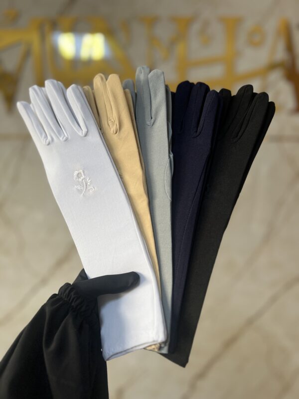 قفازات الوردة طويلة
